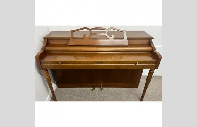 Wurlitzer Satin Mahogany Upright Piano, Used - All Inclusive Premium Package (SN:06622) - Image 4